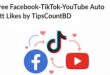 Free Facebook-TikTok-YouTube auto like
